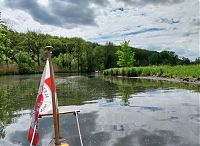 Die Trave südlich von Lübeck