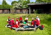 Picknick-Pause an der Kanustation Hamberge